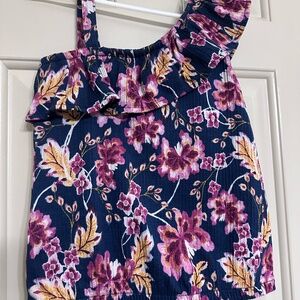 Floral Top with Jean Skort from Old Navy